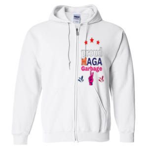 November Election Vote Proud Maga Garbage Supporter Trump Full Zip Hoodie