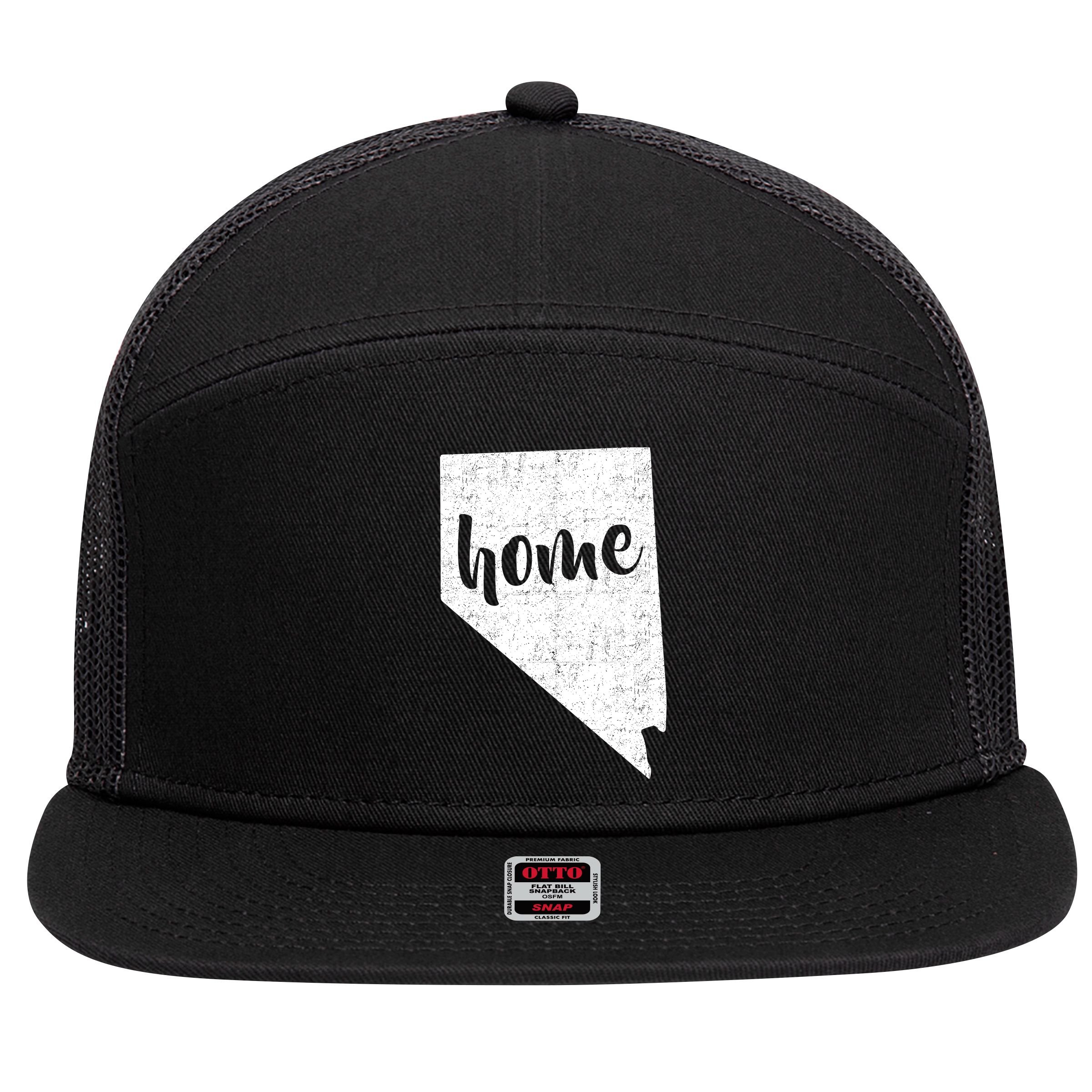 Nevada Home State 7 Panel Mesh Trucker Snapback Hat