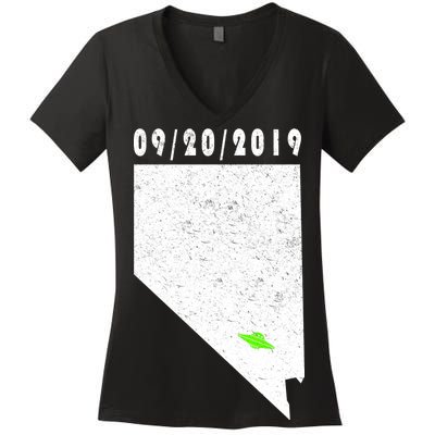 Nevada Storm Area 51 Women's V-Neck T-Shirt