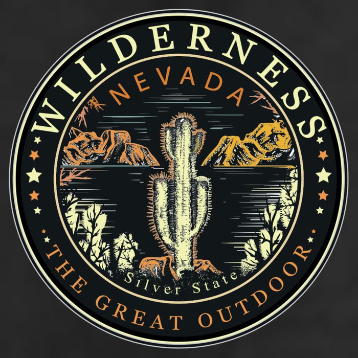 Nevada Wilderness Silver State 7 Panel Mesh Trucker Snapback Hat