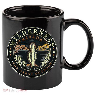 Nevada Wilderness Silver State 11oz C Handle Ceramic Mug