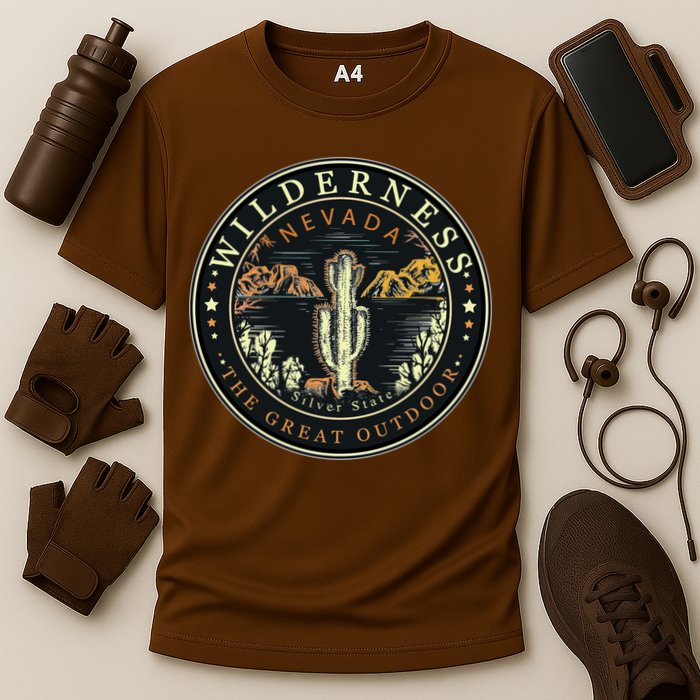 Nevada Wilderness Silver State Cooling Performance Crew T-Shirt