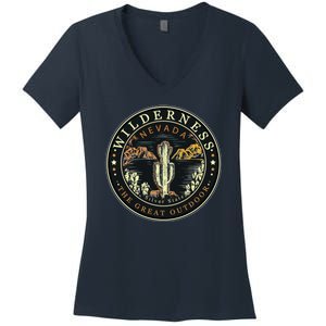 Nevada Wilderness Silver State Women's V-Neck T-Shirt