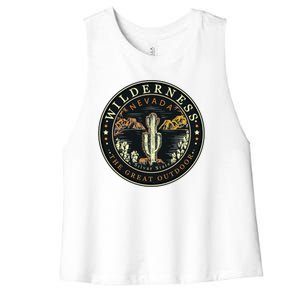 Nevada Wilderness Silver State Women's Racerback Cropped Tank