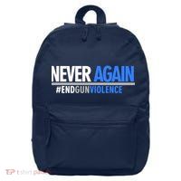 Never Again End Gun Violence 16 in Basic Backpack