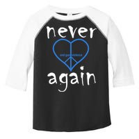 Never Again End Gun Violence Tribute Toddler Fine Jersey T-Shirt