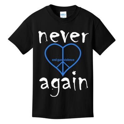 Never Again End Gun Violence Tribute Kids T-Shirt