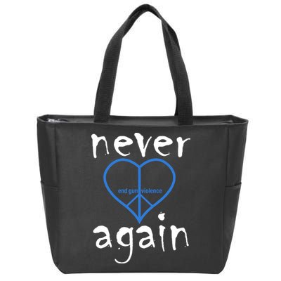 Never Again End Gun Violence Tribute Zip Tote Bag