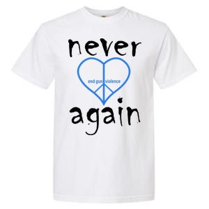 Never Again End Gun Violence Tribute Garment-Dyed Heavyweight T-Shirt