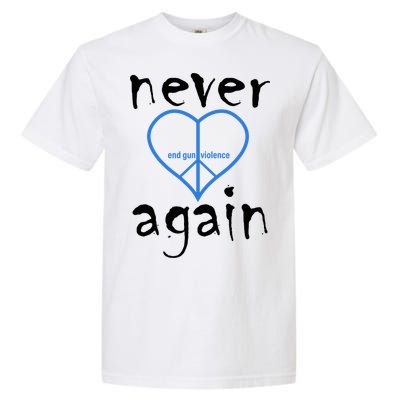 Never Again End Gun Violence Tribute Garment-Dyed Heavyweight T-Shirt