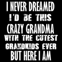 Never Dreamed I'd Be A Crazy Grandma Cooling Performance Long Sleeve Crew