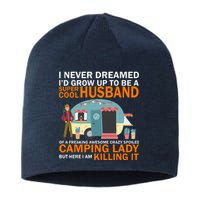 Never Dreamed I'd Grow Up To Be A Super Cool Camping Husband Sustainable Beanie