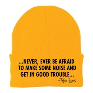 Never Ever Be Afraid John Lewis Quote Tribute Knit Cap Winter Beanie