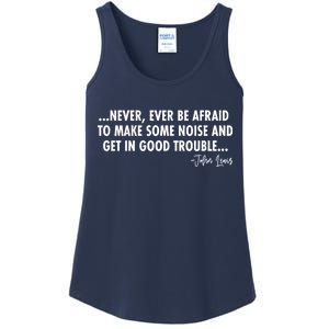 Never Ever Be Afraid John Lewis Quote Tribute Ladies Essential Tank