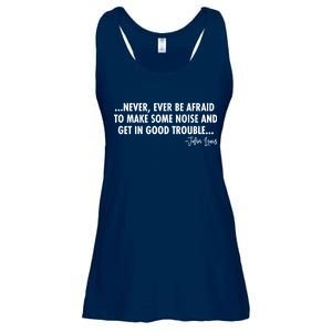 Never Ever Be Afraid John Lewis Quote Tribute Ladies Essential Flowy Tank