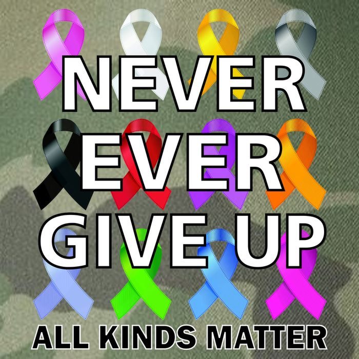 Never Ever Give Up All Kinds Matter Awareness Legacy Tie Dye Trucker Hat