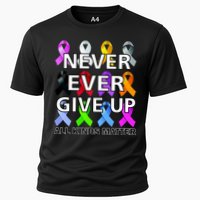 Never Ever Give Up All Kinds Matter Awareness Performance Shirt