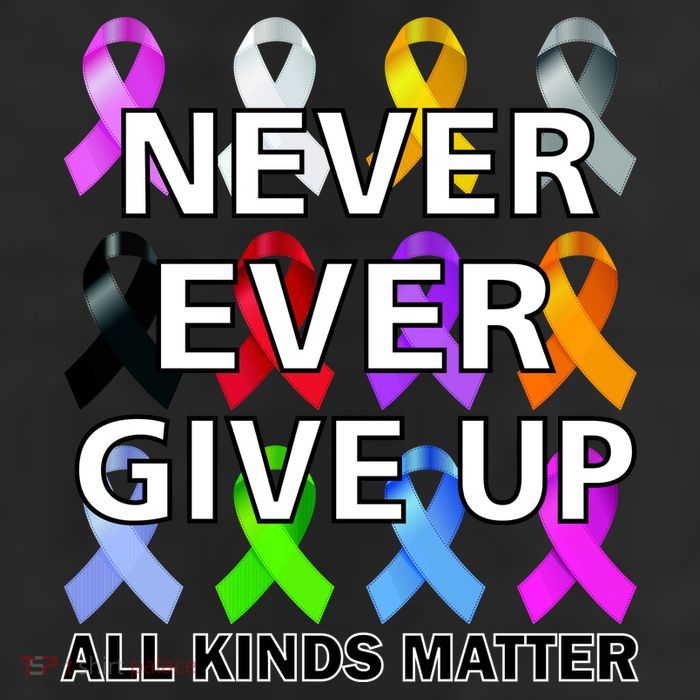 Never Ever Give Up All Kinds Matter Awareness 11oz C Handle Ceramic Mug
