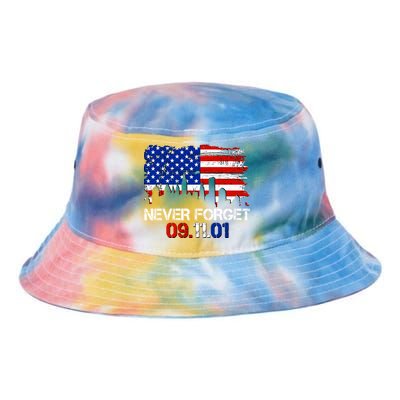 Never Forget 09.11.01 Tie Dye Newport Bucket Hat