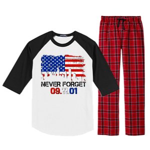 Never Forget 09.11.01 Raglan Sleeve Pajama Set