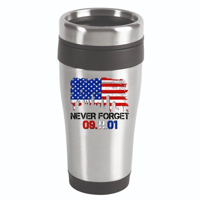 Never Forget 09.11.01 16oz Travel Tumbler