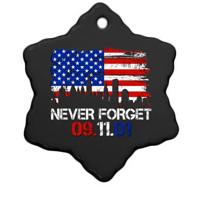 Never Forget 09.11.01 Ceramic Star Ornament