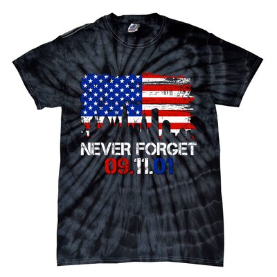 Never Forget 09.11.01 Tie-Dye T-Shirt