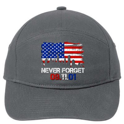 Never Forget 09.11.01 7-Panel Snapback Hat