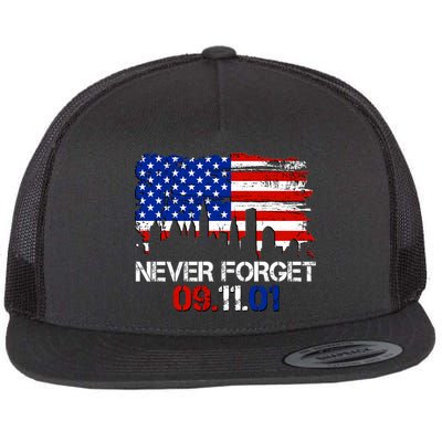 Never Forget 09.11.01 Flat Bill Trucker Hat