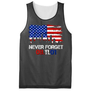 Never Forget 09.11.01 Mesh Reversible Basketball Jersey Tank