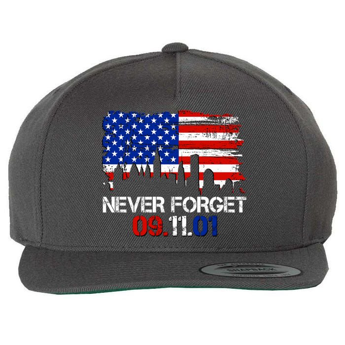 Never Forget 09.11.01 Wool Snapback Cap