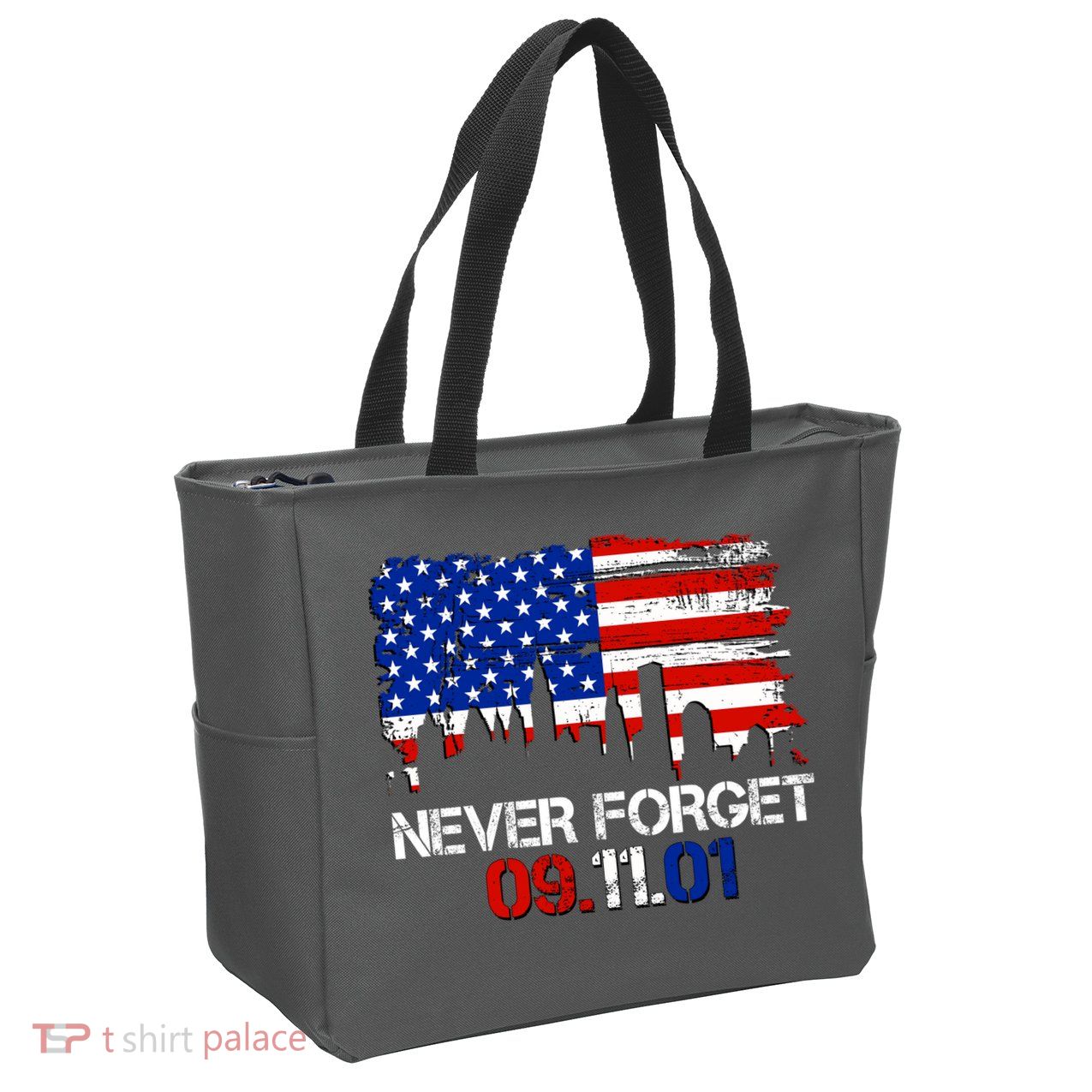 Never Forget 09.11.01 Zip Tote Bag