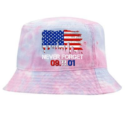 Never Forget 09.11.01 Tie-Dyed Bucket Hat