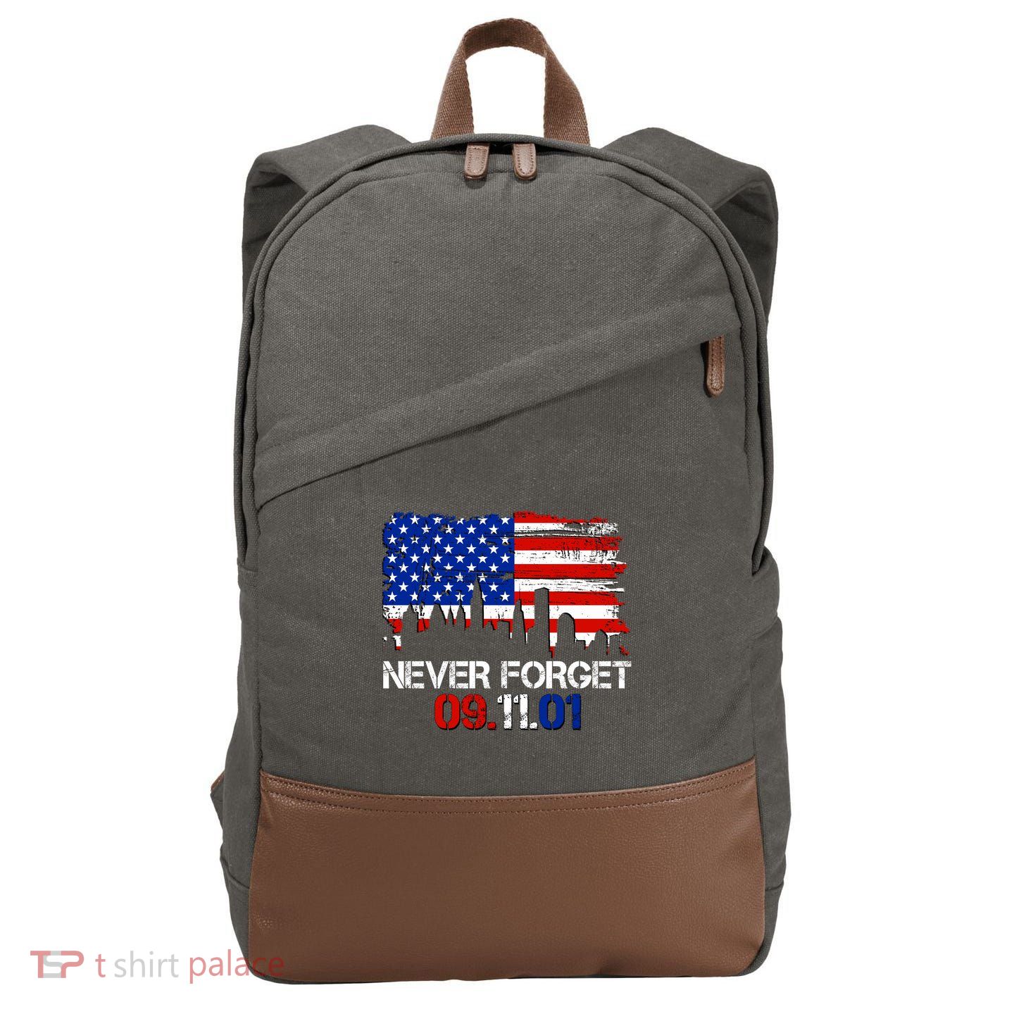 Never Forget 09.11.01 Cotton Canvas Backpack