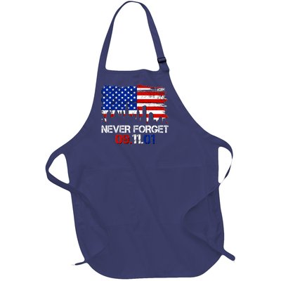 Never Forget 09.11.01 Full-Length Apron With Pockets