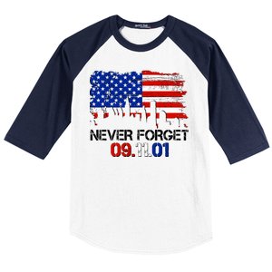 Never Forget 09.11.01 Baseball Sleeve Shirt