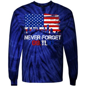 Never Forget 09.11.01 Tie-Dye Long Sleeve Shirt