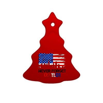 Never Forget 09.11.01 Ceramic Tree Ornament