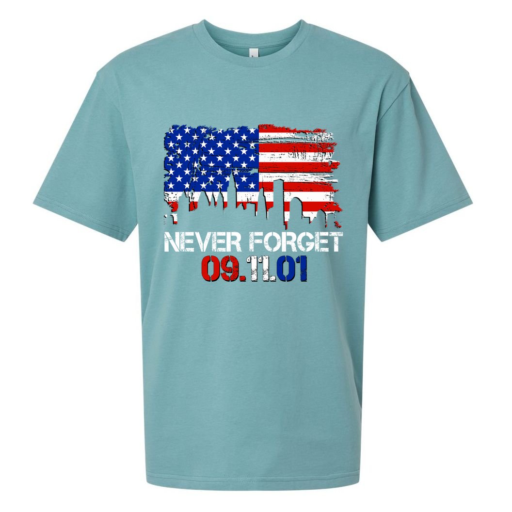 Never Forget 09.11.01 Sueded Cloud Jersey T-Shirt