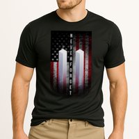 Never forget 9-11 Twin Towers American Flag Cooling Performance Crew T-Shirt