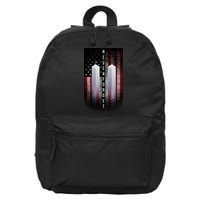 Never forget 9-11 Twin Towers American Flag 16 in Basic Backpack