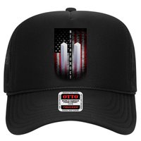 Never forget 9-11 Twin Towers American Flag Trucker Hat