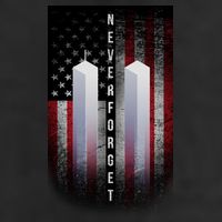 Never forget 9-11 Twin Towers American Flag Trucker Hat