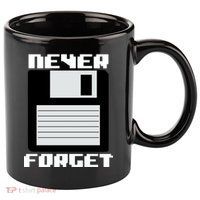Never Forget Floppy Disc Retro 11oz C Handle Ceramic Mug