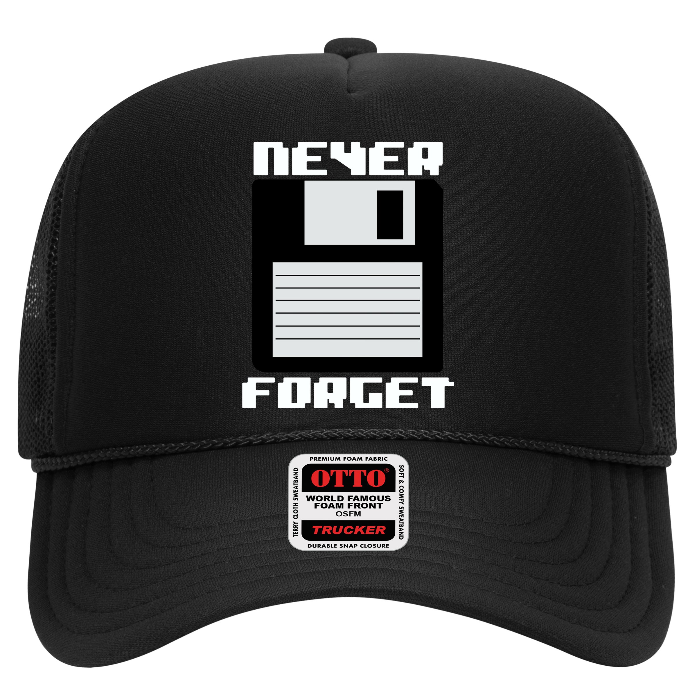 Never Forget Floppy Disc Retro Hat