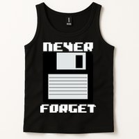 Never Forget Floppy Disc Retro Tank Top