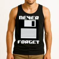 Never Forget Floppy Disc Retro Tank Top