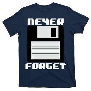 Never Forget Floppy Disc Retro T-Shirt