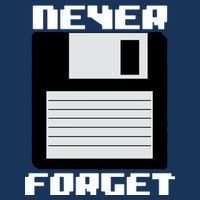 Never Forget Floppy Disc Retro Infant Baby Jersey Bodysuit
