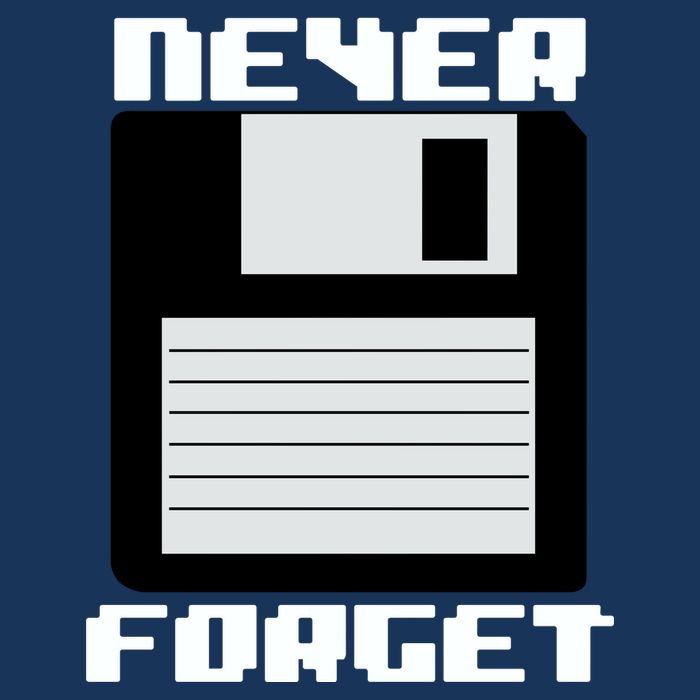 Never Forget Floppy Disc Retro Infant Baby Jersey Bodysuit